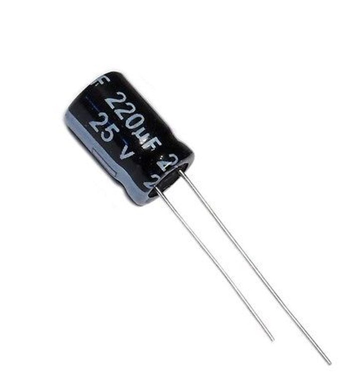 220UF 25V Electrolytic Capacitor