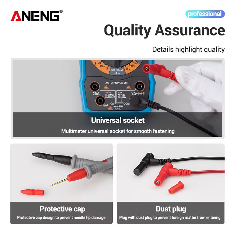 ANENG Sharp Needle Probe Test Leads for Digital Multimeter.