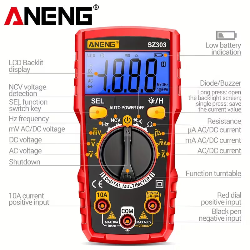 ANENG SZ303 Compact Digital Multimeter